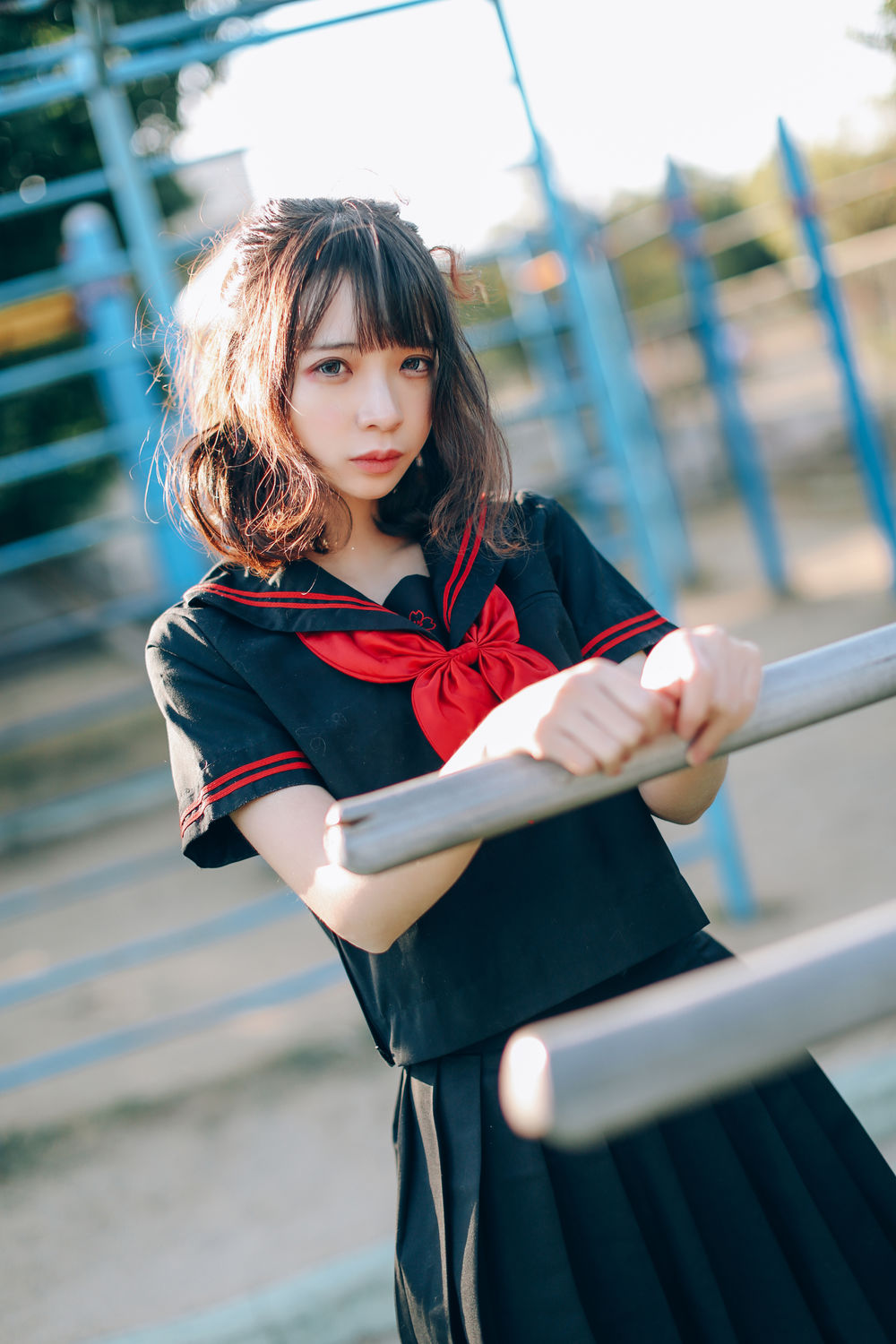 疯猫ssNo.014-室外JK [18P]