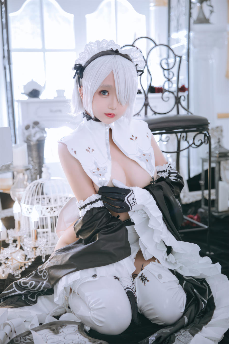 椎名莜(日奈娇) No.097 – 2B奶盖女仆 [88P]