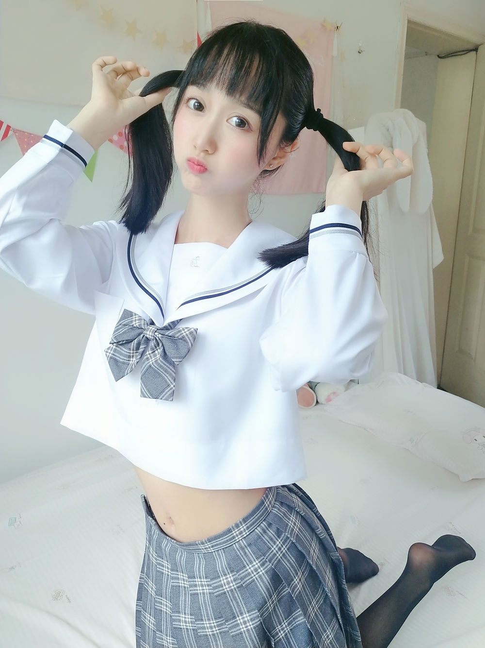 木棉棉OwO No.042-灰格子jk [21P 1V]