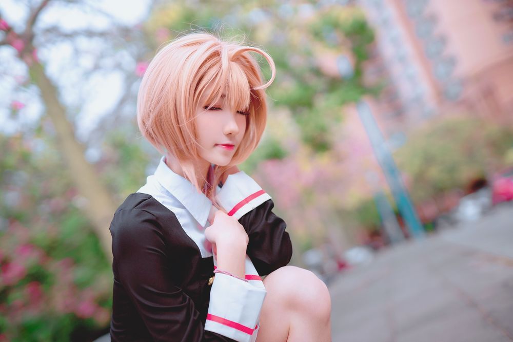 南桃Momoko No.034-木之本樱制服 [9P]