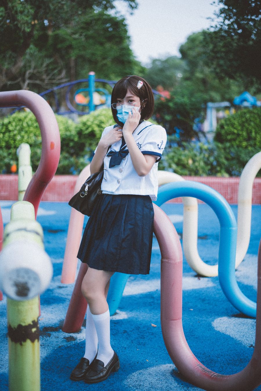 柒柒要乖哦 No.014-乐园JK [37P]