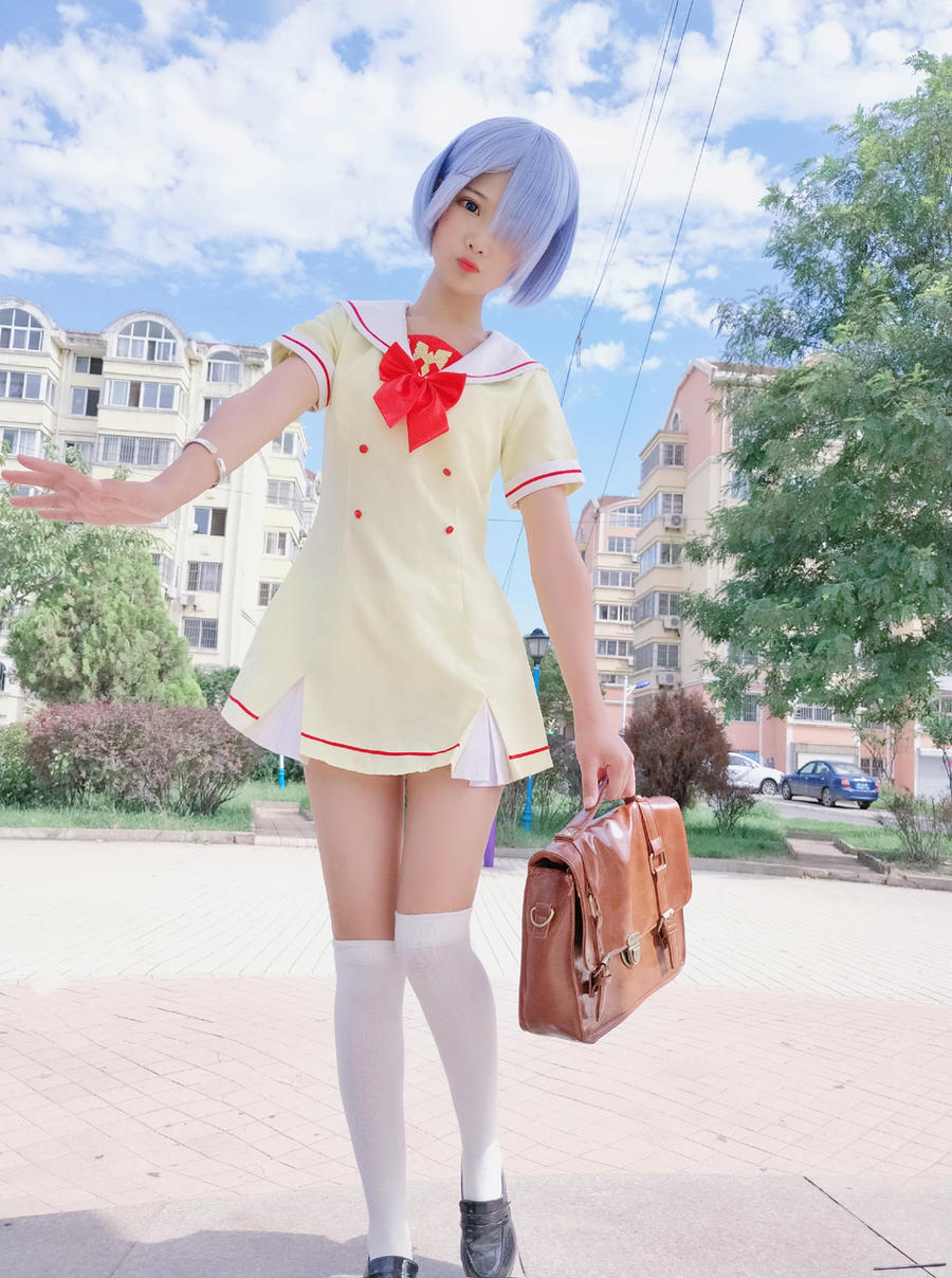 羽天Shine No.022-RE从零开始的异世界生活 蕾姆JK [13P]