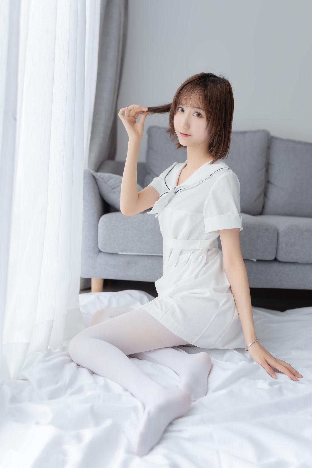 木棉棉OwO No.047-纯情白裙 [40P]