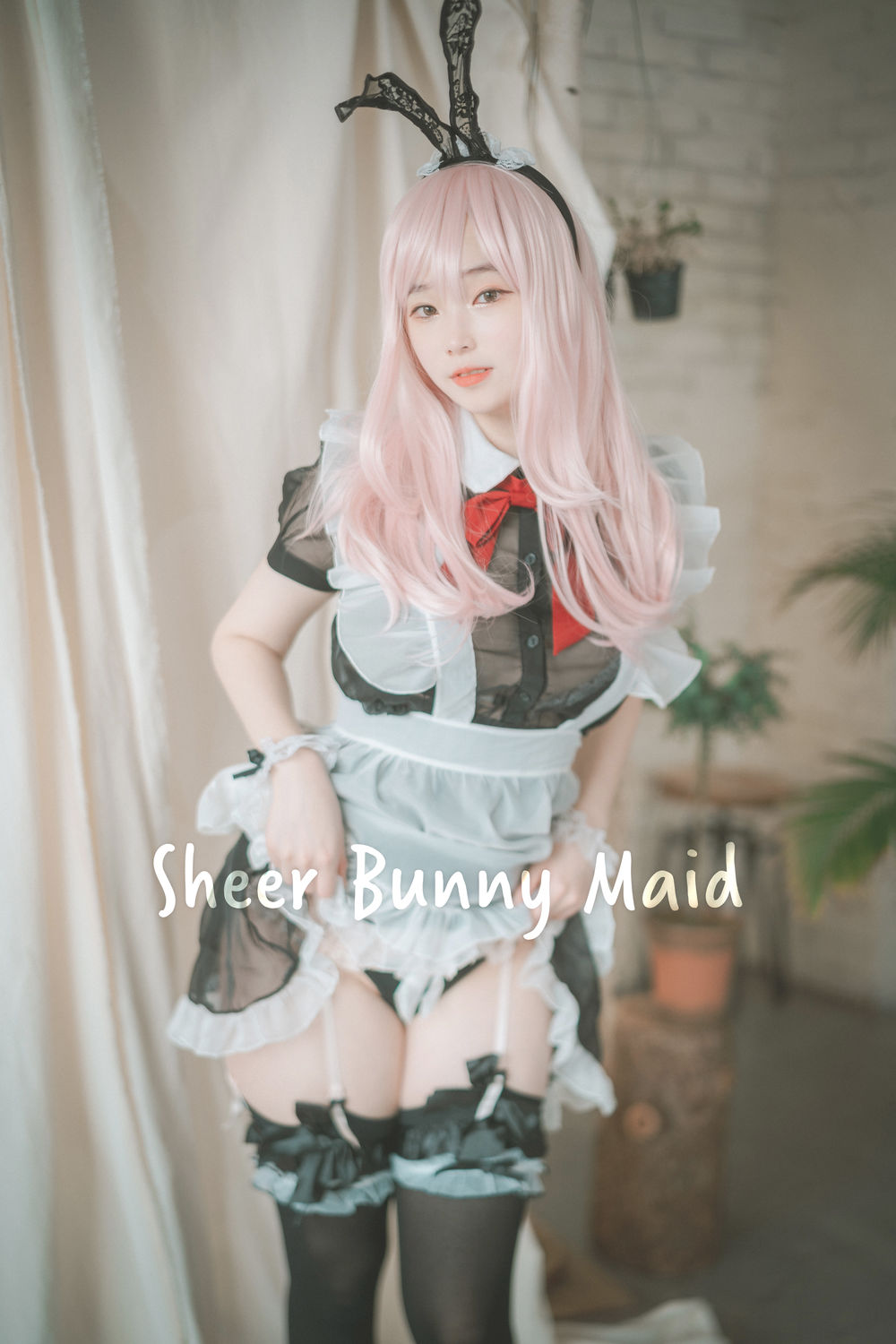 【韩国】Bambi(밤비)No.064-[DJAWA] Sheer Bunny Maid [51P]