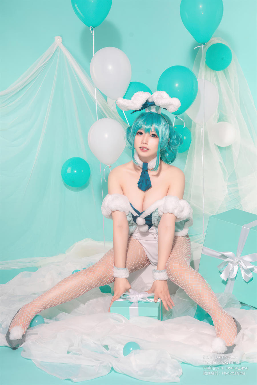 Nyako喵子 No.066 – 初音白兔 [41P]