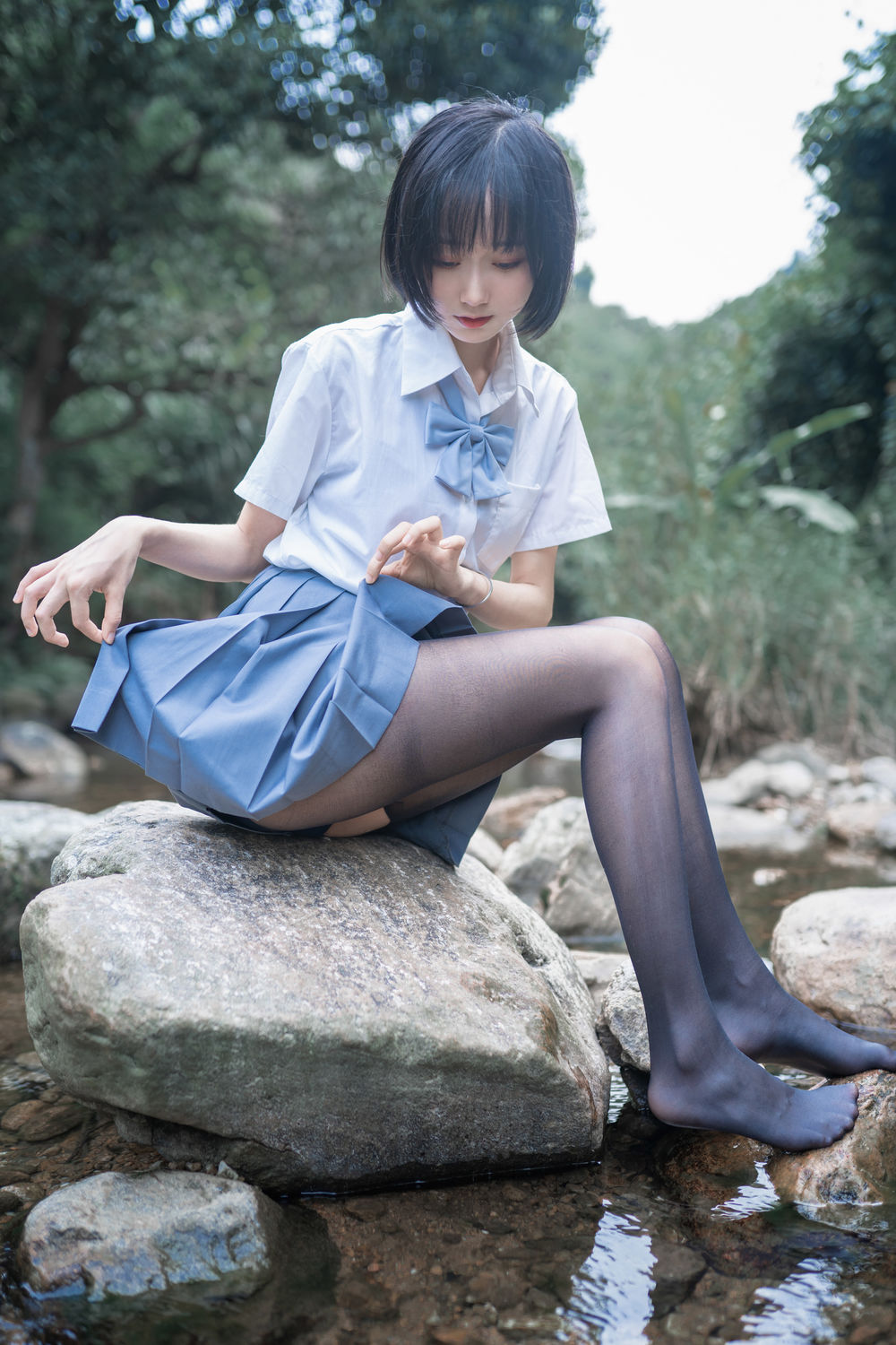 木棉棉OwO No.007-水色溪边制服 [51P]