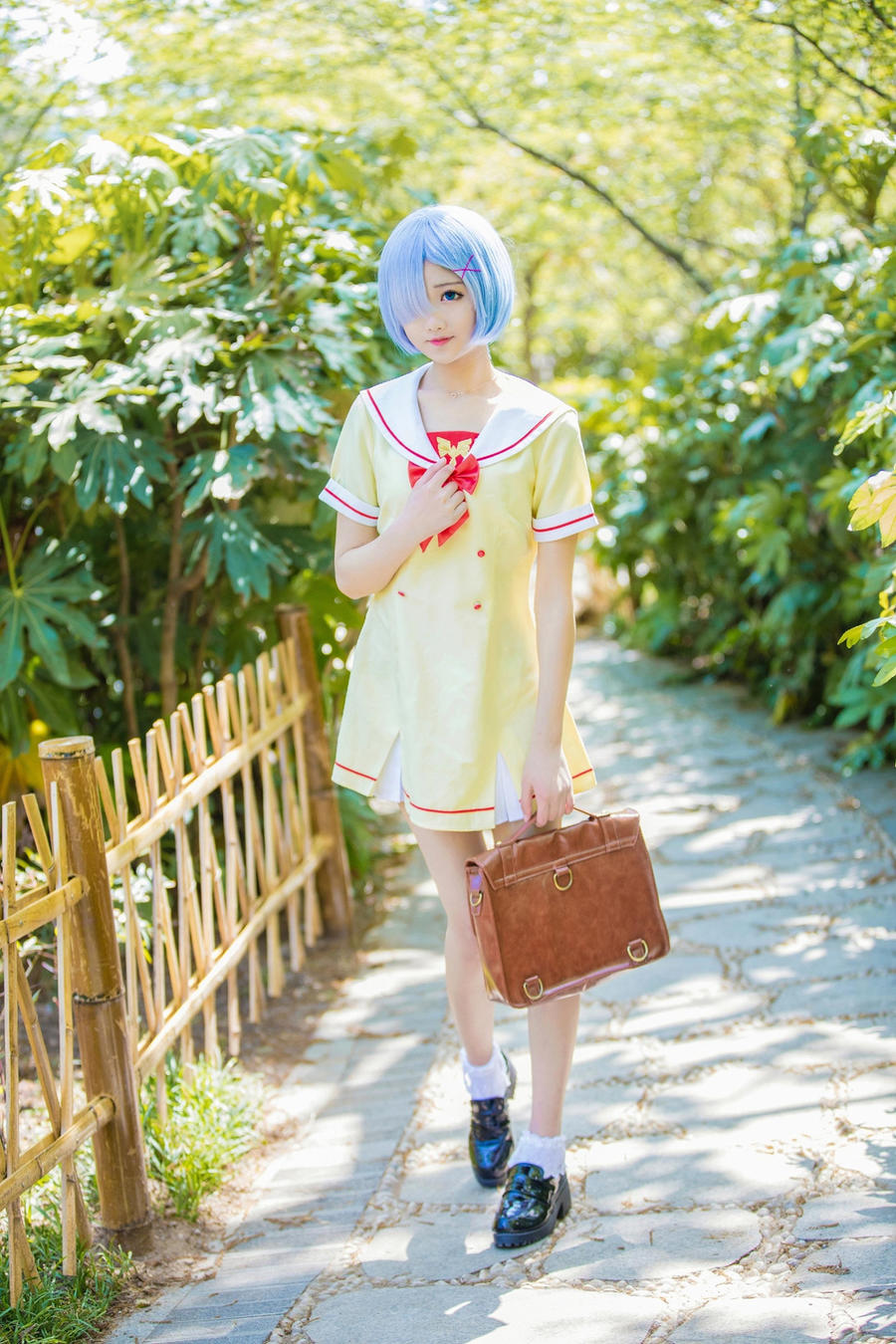 羽天Shine No.023-RE从零开始的异世界生活 蕾姆JK2 [9P]