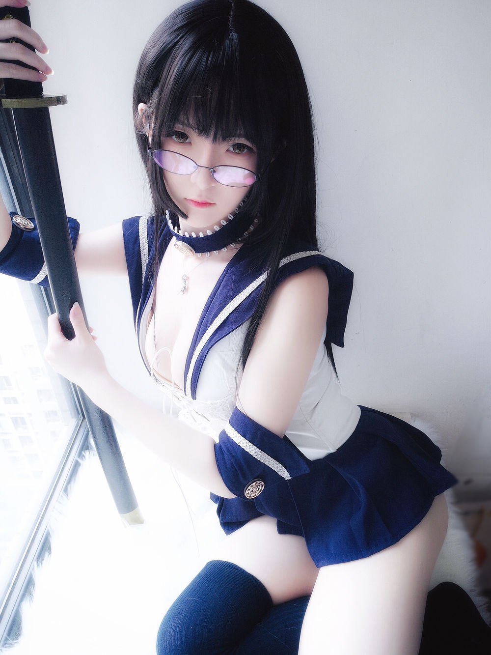 一小央泽 No.004-武士刀与水手服 [20P]