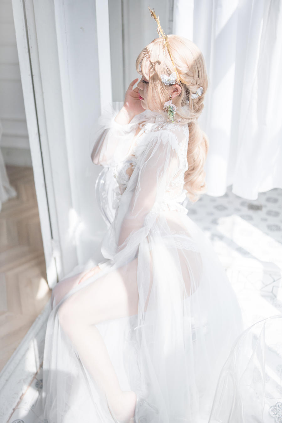 白烨妹纸 No.031-珍珠花嫁 [100P 3V]