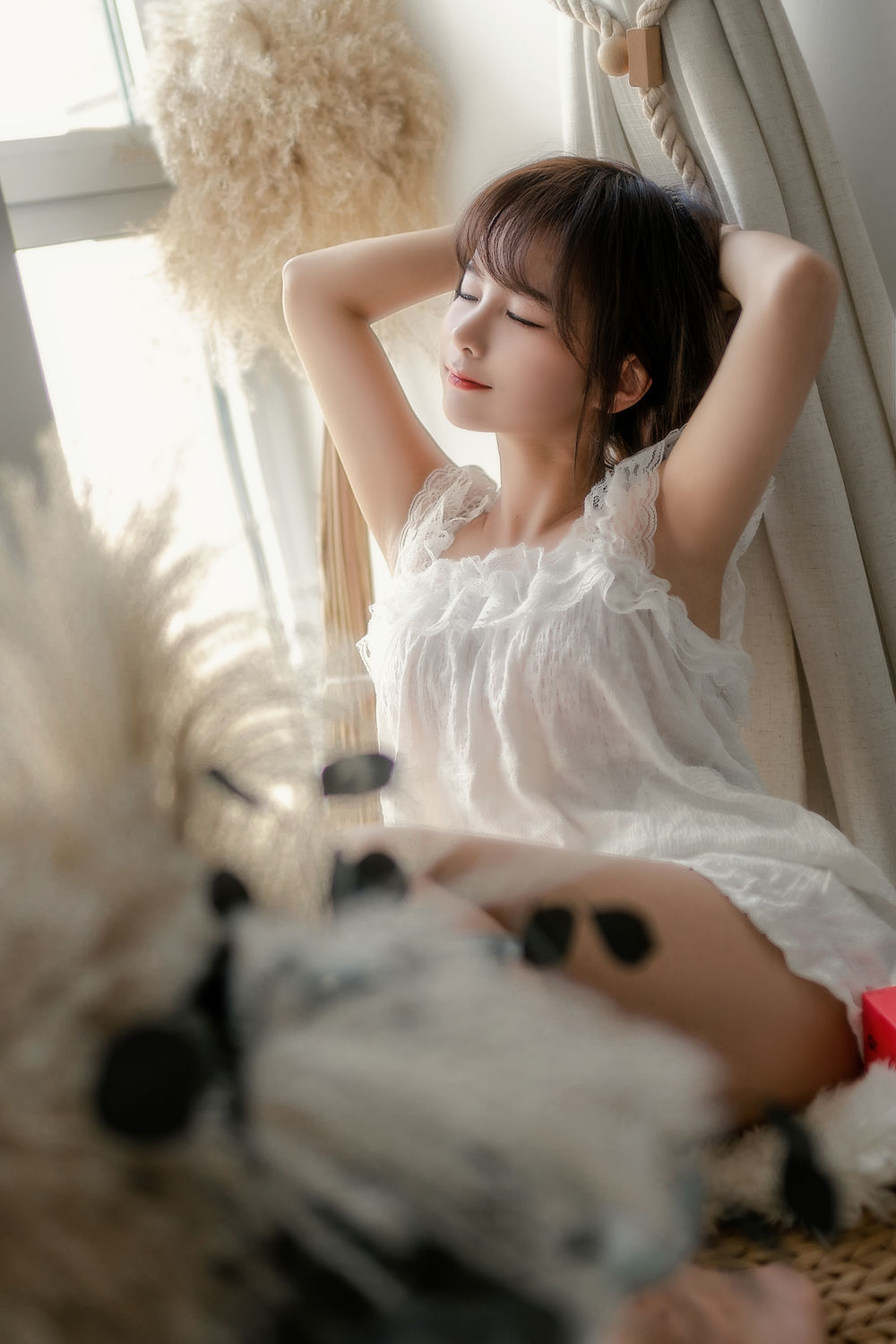 蠢沫沫（momo） No.101-大象 白睡衣 [29P]