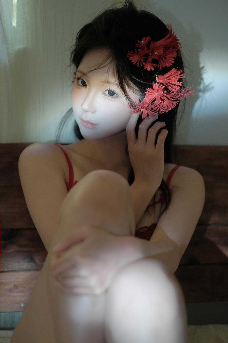蠢沫沫（momo） No.324 – 红 [29P]