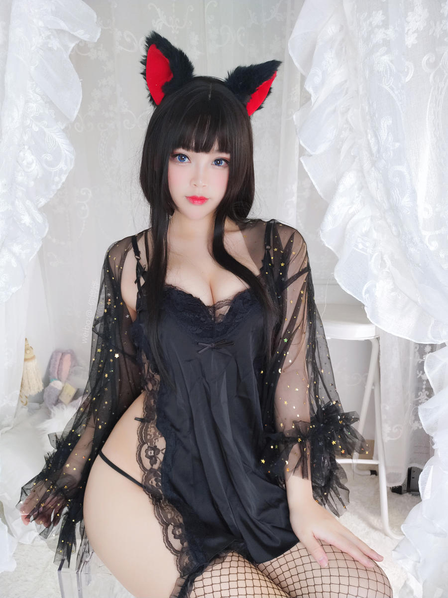 白烨妹纸 No.054 – 黑系猫咪少女 [62P 21V]