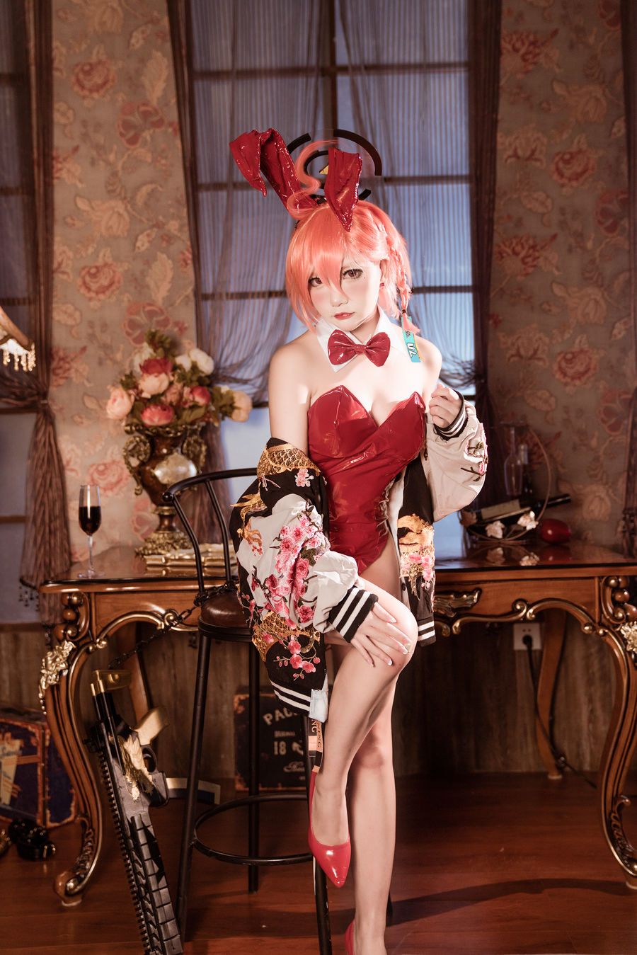 是一只熊仔吗 No.012-Blue Archive Neru Mikamo Bunny 碧蓝档案 美甘宁瑠 [35P]
