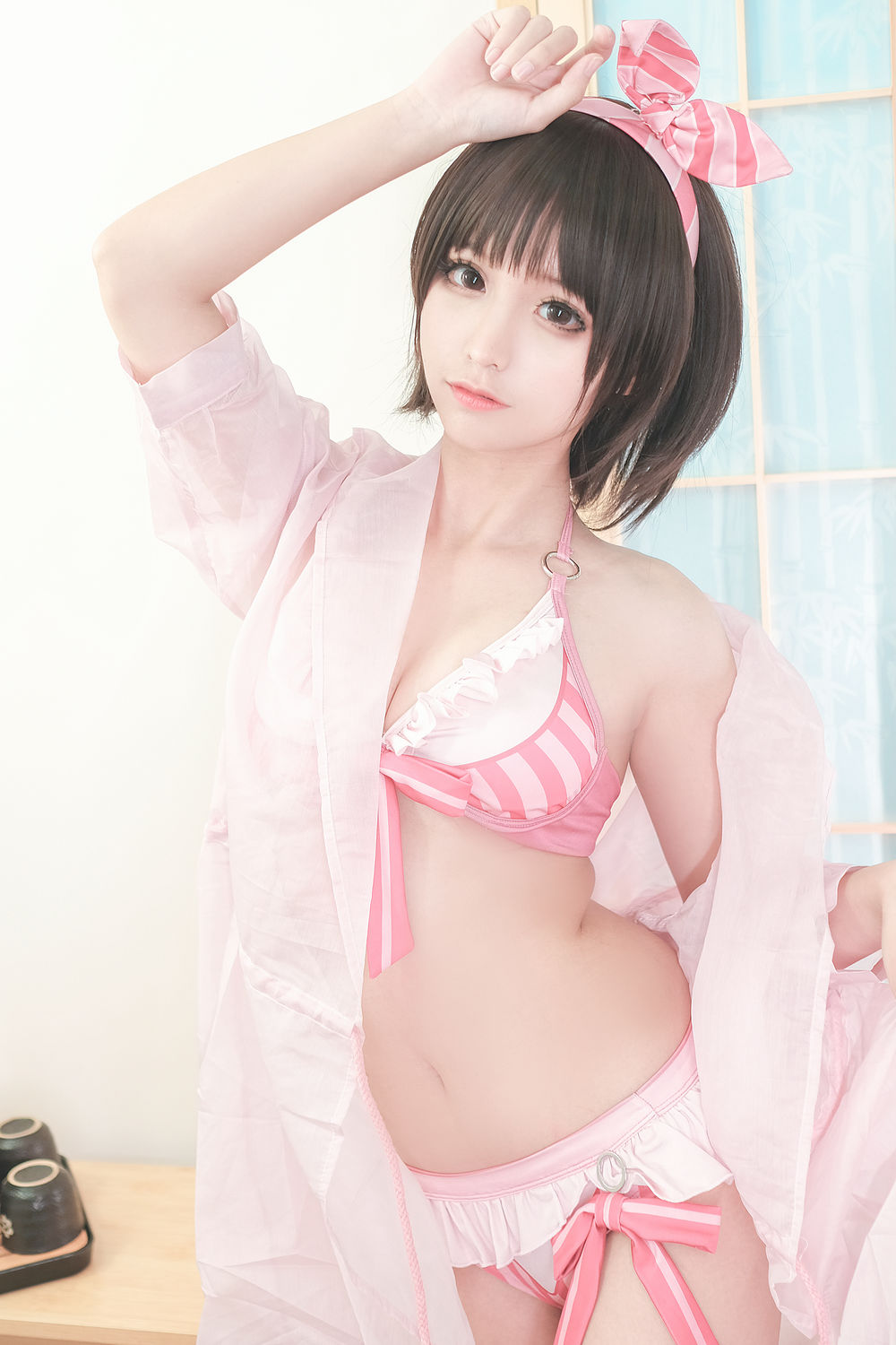蠢沫沫（momo） No.017-加藤惠泳装 [40P]