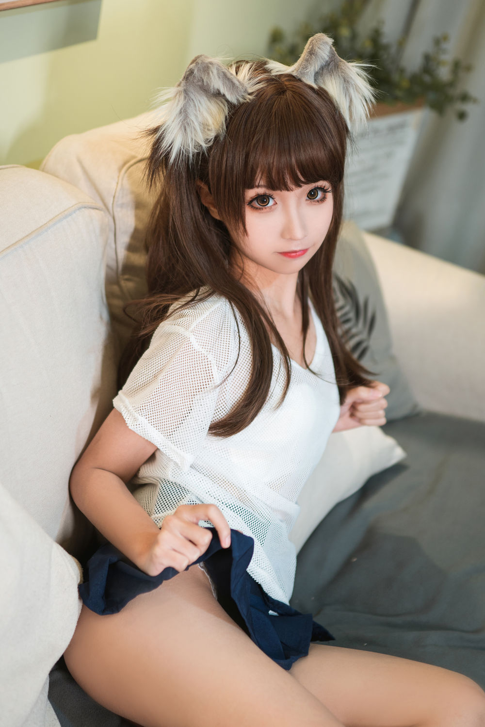 蠢沫沫（momo） No.047-短裙猫耳 [40P]