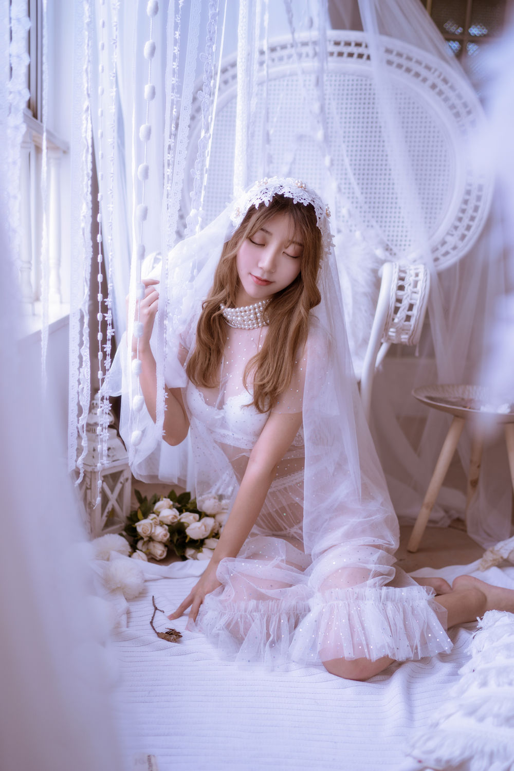 黑川 No.026-白色婚纱 [27P]
