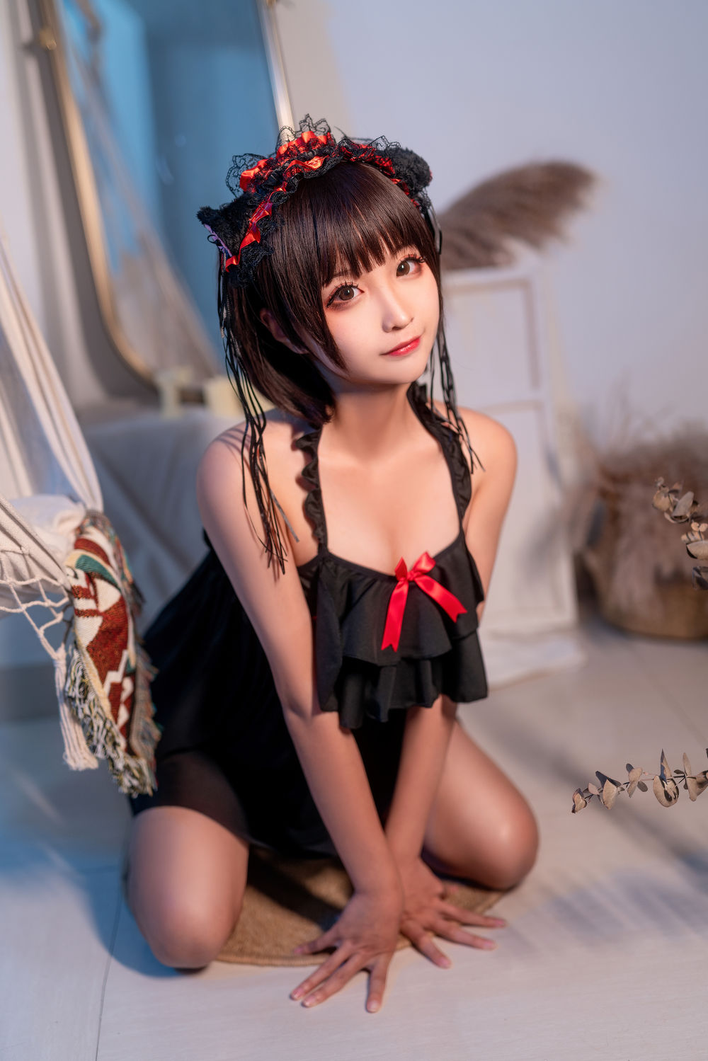 蠢沫沫（momo） No.052-黑睡裙 [40P]